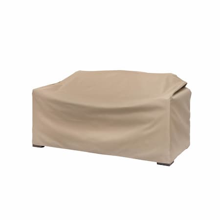 Modern Leisure Basics Patio Loveseat Cover, 55 in. L x 33 in. W x 38 in. H, Khaki 5523A